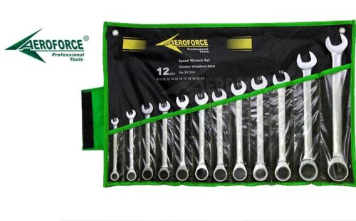 Aeroforce 12 pcs speed wrench set