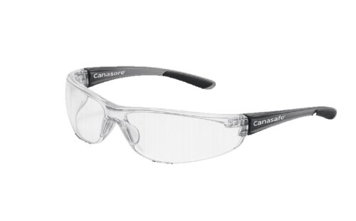 Canasafe safety eyewear with clear lenses