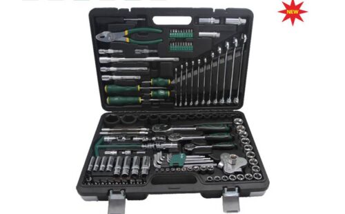 124PCS 1/4″ & 3/8″ & 1/2″ Dr.Motorcycle Repair Tool Set