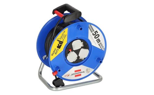 50-meter electrical extension cable reel
